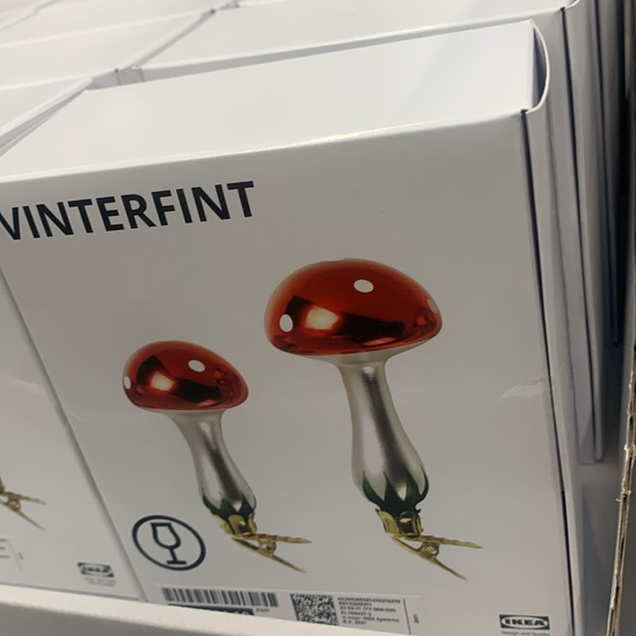 Ikea mushroom Christmas tree decor clip on holiday ornaments decorations new - Picture 8 of 16
